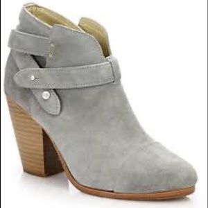 rag bone harrow light gray suede leather boots Sz 8.5